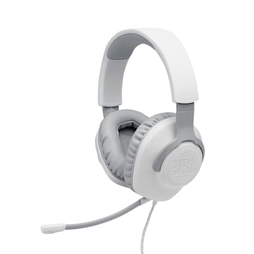 JBL Quantum 100 - Wired Over-Ear Gaming Headphones - White, Large 3