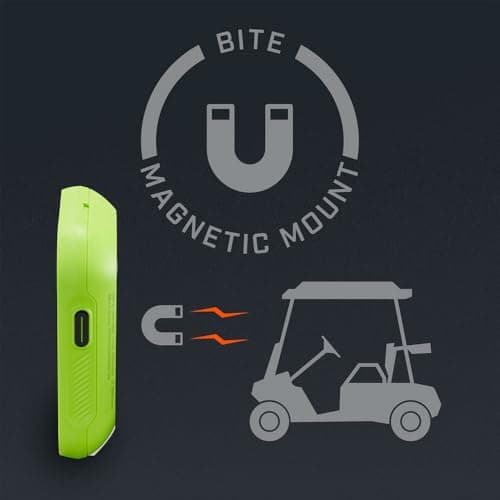 Bushnell Golf Phantom 3 Slope GPS – Handheld Golf GPS with Slope-Adjusted Distances, Strong Magnet Cart Mount, 38,000+ Courses, Auto Hole Advance – Neon Green 3