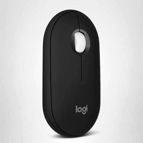 Logitech Pebble Mouse 2 M350s Slim Bluetooth Wireless Mouse, Portable, Lightweight, Customizable Button, Quiet Clicks, Easy-Switch for Windows, macOS, iPadOS, Android, Chrome OS - Black 5