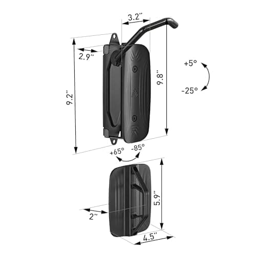 monTEK Swivel Bike Wall Mount, Bike Hangers for Garage, Space-Saving Vertical Bike Rack, Sturdy Bike Storage Rack Holds Up to 66lbs, Easy to Install, 2 Pack 3