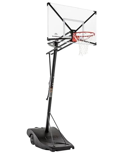Silverback NXT Portable Adjustable 10-ft Outdoor Basketball Hoop, 50" and 54" Basketball Goal Backboard Available - Assembles in 90 Minutes