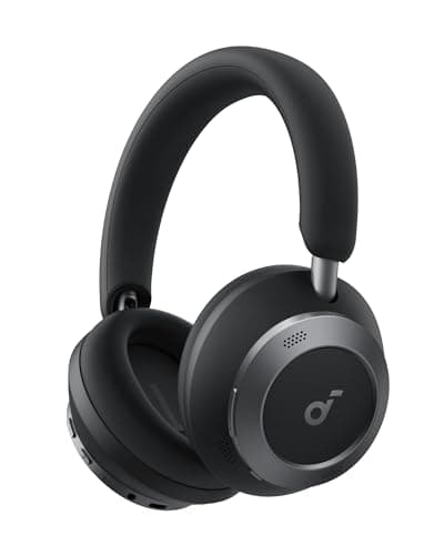 Soundcore Space One Pro, FlexiCurve Over-Ear Headphone, Adaptive Active Noise Cancelling Headphones Driven by 6 Mics, 60H Lossless Audio, Ultra-Fast Charging, Hi-Res Wireless, Comfortable Fit
