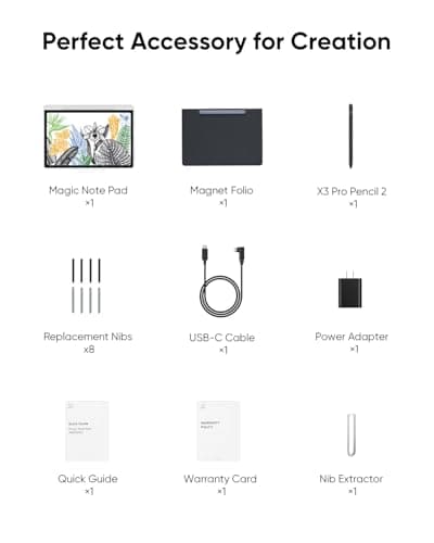 XPPen 10.95" Standalone Drawing Tablet Digital Color Notetaking Magic Note Pad for Sketching, Drawing & Notes 16K Pressure Sensitivity Tilt Support 90Hz Refresh Rate Anti-Glare Screen Android 14 5