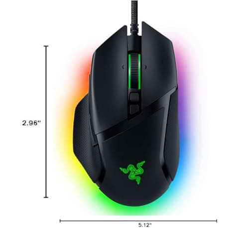 Razer Basilisk V3 Customizable Ergonomic Gaming Mouse: Fastest Gaming Mouse Switch - Chroma RGB Lighting - 26K DPI Optical Sensor - 11 Programmable Buttons - HyperScroll Tilt Wheel - Classic Black 4