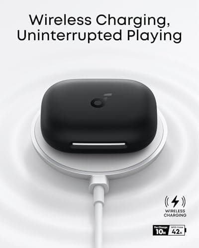 soundcore AeroFit 2 by Anker, Open-Ear Headphones, Real-Time Translation Earbuds, 4 Adjustable Positions for Every Ear Size, 2× Richer Bass, Hi-Res, 42H Playtime, IP55,AI Clear Calls,Wireless Charging 5