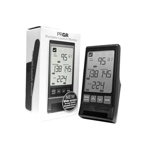 PRGR HS 130-A Portable Golf Launch Monitor | Doppler Radar Measures Club & Ball Speed, Smash Factor, Total & Carry Distance | Tracks Swing Speed Training Aids 4