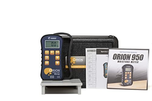 Orion® 950 Pinless Wood Moisture Meter by Wagner Meters I Accurate, Non-Damaging, Dual Depth Lumber Moisture Measurement, Bluetooth, Auto EMC, GPP/GPK & Dew Point Calculations (Standard Calibrator) 2