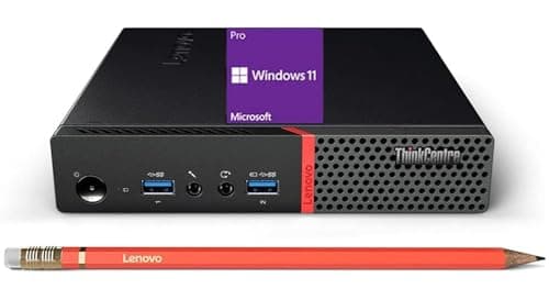 Lenovo ThinkCentre M700 Tiny Desktop PC with 24" FHD Monitor, Intel Quad Core i5-6500, 16GB DDR4 RAM 256GB SSD, 2 DisplayPort, Keyboard & Mouse, WiFi, Windows 11 Pro (Renewed) 3