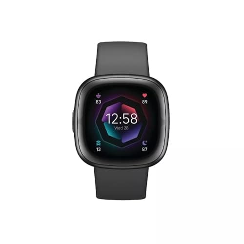 Fitbit Sense 2 Advanced Health and Fitness Smartwatch with Tools to Manage Stress and Sleep, ECG App, SpO2, 24/7 Heart Rate and GPS, Shadow Grey/Graphite, One Size (S & L Bands Included) 2