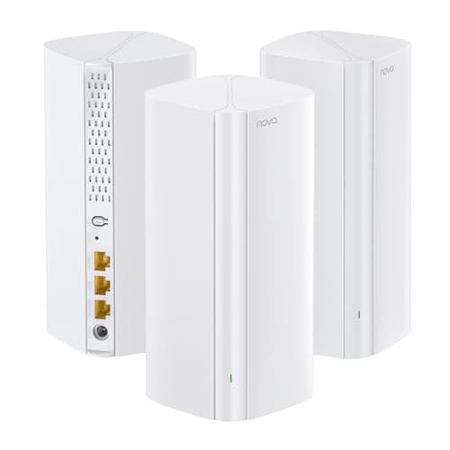 Tenda AX3000 WiFi 6 Mesh System Nova MX12 - Whole Home Covers up to 7000 sq.ft - Dual-Band Mesh Network for 160+ Devices - 1.7 GHz Quad-Core CPU - Replaces Wireless Router - 3-Pack(2025 New Version)