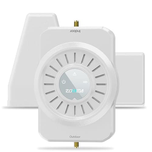 Cell Phone Signal Booster for Home Multi-Room, ZORIDA Cell Phone Booster for All U.S. Carriers Home Office, Boost 5G 4G for Verizon,72dB High Gain Antennas, Verizon, AT&T, T-Mobile App Support