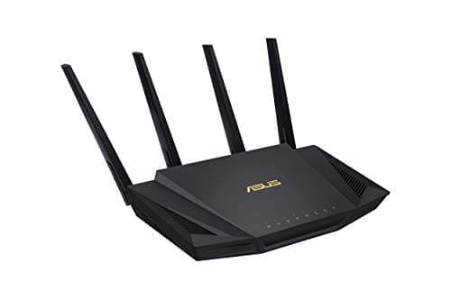 ASUS RT-AX3000 Ultra-Fast Dual Band Gigabit Wireless Router - Next Gen WiFi 6, Adaptive QoS, and AiProtection by Trend Micro | 1x WAN, 4x 1G LAN, 1x USB 3.0 - AiMesh Compatible 4