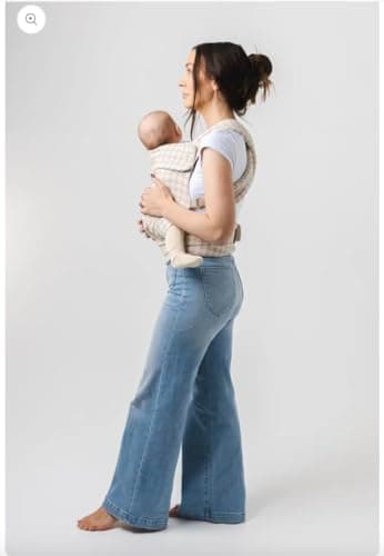 Mabē Monarch Ergonomic Baby Carrier – Premium Cotton Soft Structured Newborn to Toddler Carrier with Hip-Healthy Design, 3 Carry Positions (7-35lbs), Lightweight & Breathable, (Houndstooth) 3