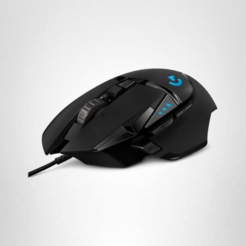 Logitech G502 HERO High Performance Wired Gaming Mouse, HERO 25K Sensor, 25,600 DPI, RGB, Adjustable Weights, 11 Buttons, On-Board Memory, PC/Mac 5