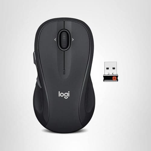 Logitech M510 Wireless Mouse, Mouse for Laptop and PC with USB Unifying Receiver, Programmable Buttons - Graphite 5