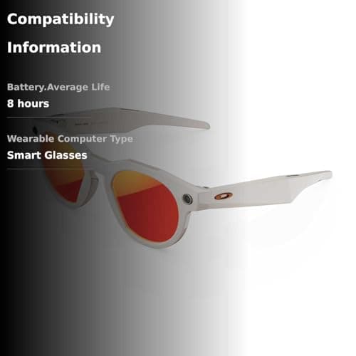 Oakley Meta HSTN, Warm Grey | Smart AI Glasses for Men, Women — Performance for Sports, Athletes - Camera, Audio, Video - 8 Hour Battery - 3K HD Resolution — Prizm™ Polarized Transitions® Lenses 3