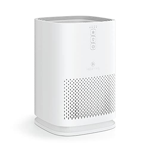 Medify MA-14 Air Purifier with True HEPA H13 Filter | 470 ft² per Hour for Smoke, Odors, Pollen, Pets | Removal to 0.1 Microns | White, 1-Pack
