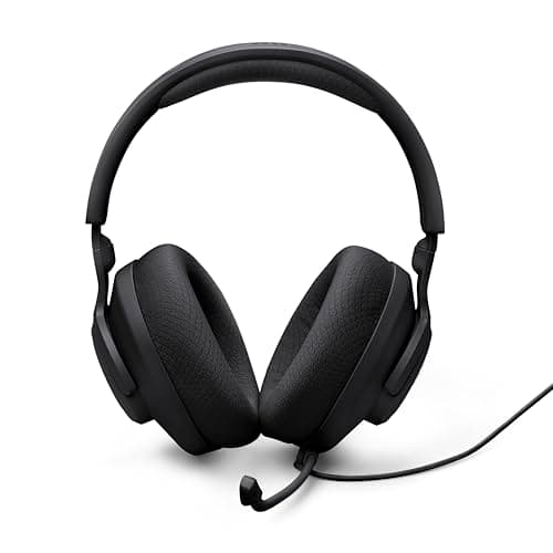 JBL Quantum 100M2 - Wired Over-Ear Gaming Headset with omnidirectional, Detachable mic with Mute Option and Fabric-Covered Memory Foam Ear Cushions, Compatible with All Platforms (Black) 3