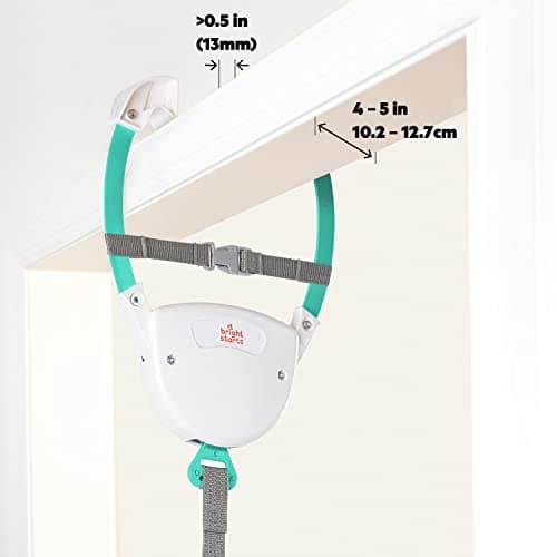 Bright Starts Playful Parade Door Jumper for Baby with Adjustable Strap, 6 Months and Up, Max Weight 26 lbs 4