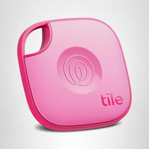Tile by Life360 Mate - Bluetooth Tracker, Keys Finder and Item Locator for Keys, Bags and More. Phone Finder. Both iOS and Android Compatible. 1-Pack (Pink Punch) 5