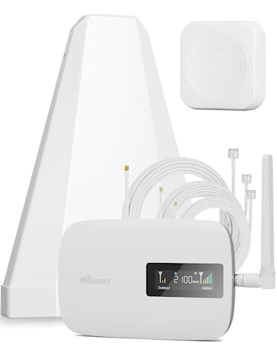 Cell Phone Signal Booster for Home up to 3000 Sq.Ft | Boost 4G 5G Cellular Signal Amplifier 65dB for T-Mobile, AT&T Verizon All U.S Carriers with 2 Indoor Antennas Band 12/17/13/5/25/2/4