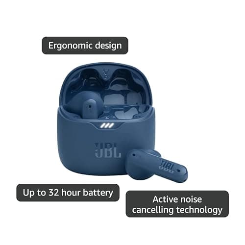 JBL Tune Flex - True Wireless Noise Cancelling Earbuds (Blue), Small 3