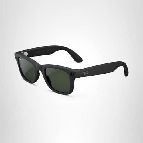 Ray-Ban Meta Glasses, Wayfarer Large (Gen 1) , Matte Black | Capture high-def photo and video — Listen to music and podcasts — Ask Meta AI for directions, real-time answers and more 5