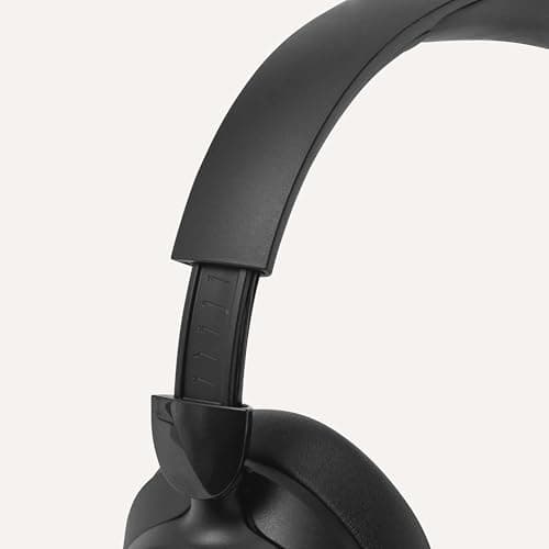 Amazon Basics Hybrid Active Noise Cancelling Headphones, 35 Hours Playtime with ANC on and 45 Hours with ANC Off, Wireless, Over Ear Comfortable Fit, Bluetooth, One Size, Black 4