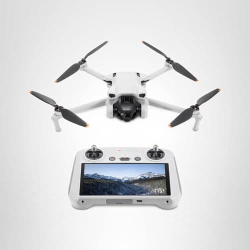 DJI Mini 3 (DJI RC), Lightweight 3x Mechanical Gimbal Drones with Camera for Adults 4K, 38-min Flight Time, up to 32800ft (10km) Video Transmission, Vertical Shooting, GPS Auto Return Integrated 5