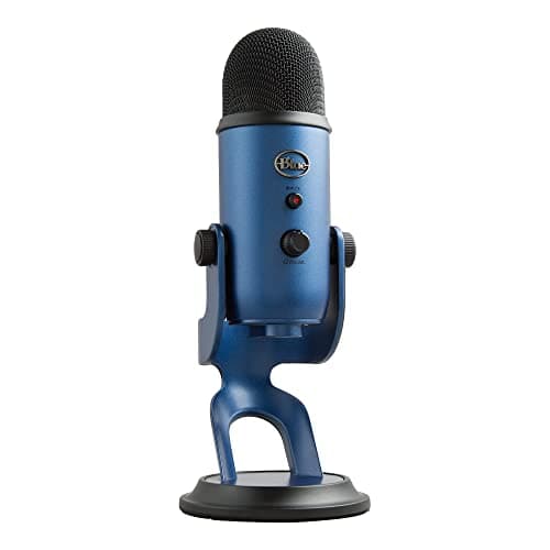Logitech Creators Blue Yeti USB Microphone for Gaming, Streaming, Podcast, YouTube, Discord, PC, Studio Sound, Plug & Play-Midnight Blue