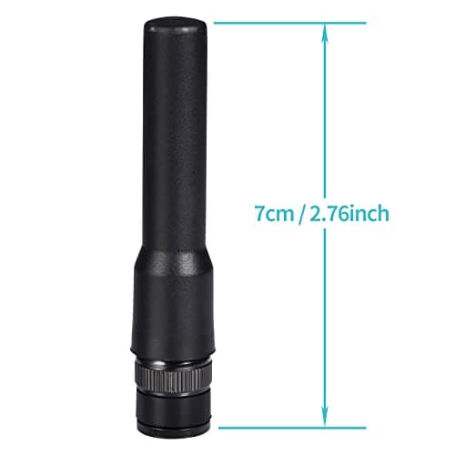 Bingfu Ham Radio BNC Male Soft Antenna 2-Pack Compatible with Uniden SR30C Bearcat BC125AT BCD436HP BC75XLT BCD325P2 Police Scanner Frequency Counter Two Way Radio 3