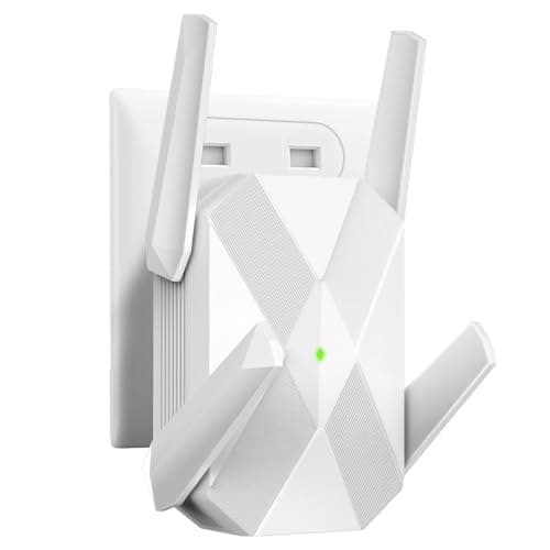 2026 AX3000 WiFi 6 Extender, WiFi Extender Signal Booster-Dual Band (2.4G/5.8G), Long Range WiFi Booster with Gigabit Ethernet Port, Access Point, No Required App, Easy Setup and Faster Speed (White)
