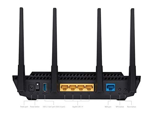 ASUS RT-AX3000 Ultra-Fast Dual Band Gigabit Wireless Router - Next Gen WiFi 6, Adaptive QoS, and AiProtection by Trend Micro | 1x WAN, 4x 1G LAN, 1x USB 3.0 - AiMesh Compatible 2