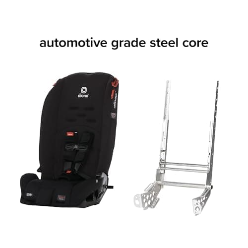 Diono Radian 3R, 3-in-1 Convertible Car Seat, Rear Facing & Forward Facing, 10 Years 1 Car Seat, Slim Fit 3 Across, Jet Black 3