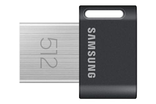 Samsung FIT Plus USB 3.2 Flash Drive, 512GB USB Standard Type-A, Speeds Up to 400MB/s / 110MB/s, Portable Storage Memory Stick, Durable Thumb Drive Backward Compatible with USB 2.0, MUF-512AB/AM