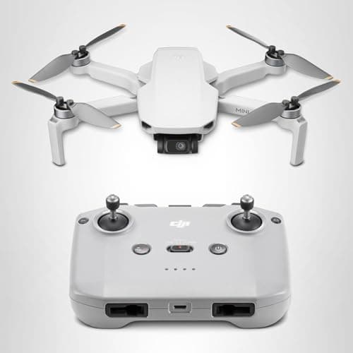 DJI Mini 4K, Drone with 4K UHD Camera for Adults, Under 249 g, 3-Axis Gimbal Stabilization, 10km Video Transmission, Auto Return, Wind Resistance, 1 Battery for 31-Min Max Flight Time, Intelligent 5