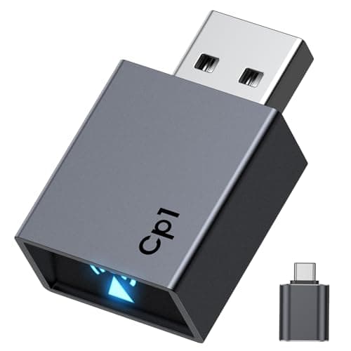 CNDPSTE Wireless CarPlay Adapter for iPhone[2025 Upgrade]Convert Wired to Mini Wireless Bluetooth Car Play Adapter, Plug and Play Stable Connection Compatible for Cars from 2016 & iOS 10+,USB A/Type C