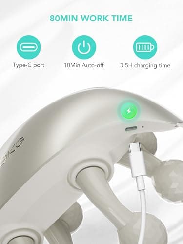 SKG Cordless Neck Massager for Pain Relief Deep Tissue Shiatsu Neck and Shoulder Massger with Heat H7 Ultra Gifts for Men and Women Birthday 6