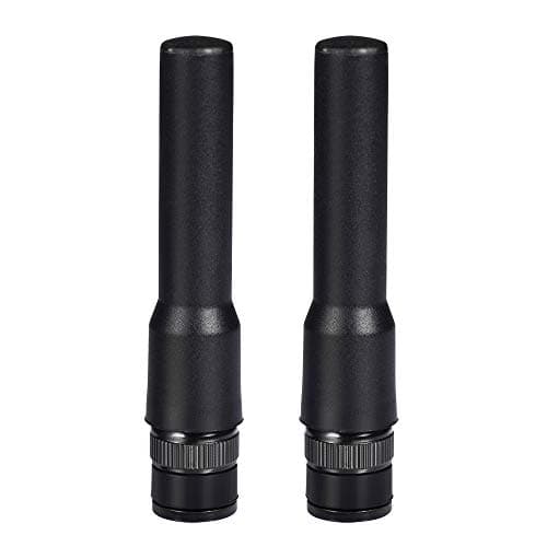 Bingfu Ham Radio BNC Male Soft Antenna 2-Pack Compatible with Uniden SR30C Bearcat BC125AT BCD436HP BC75XLT BCD325P2 Police Scanner Frequency Counter Two Way Radio 2