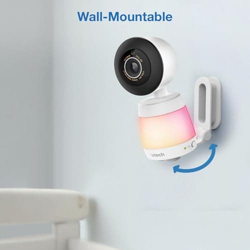 VTech 2-Cameras Smart WiFi Baby Monitor with 1080p FHD Video, Free App with Motion Video, Sound/Motion Detection and Notifications, 7" IPS Display with Split-Screen, Pan-Tilt-Zoom: Smart HQ Max Twin 5