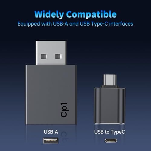 CNDPSTE Wireless CarPlay Adapter for iPhone[2025 Upgrade]Convert Wired to Mini Wireless Bluetooth Car Play Adapter, Plug and Play Stable Connection Compatible for Cars from 2016 & iOS 10+,USB A/Type C 3