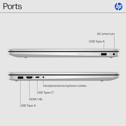 HP Flagship 17" Touchscreen 2025 Laptop Computer, AMD Ryzen 5 7430U (Up to 4.3GHz), 17.3 inch Anti-Glare Touch Screen, 32 GB RAM, 1 TB SSD, Bluetooth 5.4, Copilot AI, Fast Charge, Windows 11 Pro 4