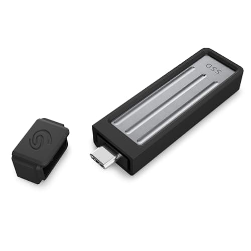 Seagate Ultra Compact 2TB, Portable SSD, 1000MB/s, USB-C, USB 3.2 Gen2, IP54 Water Dust and 3m Drop Resistant, Windows/Mac/iPhone/iPad/Android Phone/Tablet/PS4/PS5/Xbox Compatibility (STMX2000400)