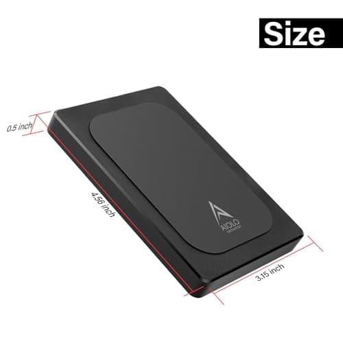 Aiolo Innovation 1TB External Hard Drive Ultra Slim Portable HDD-USB 3.0 USB-C for PC, Mac, Laptop, PS4, Xbox one,Xbox 360 2