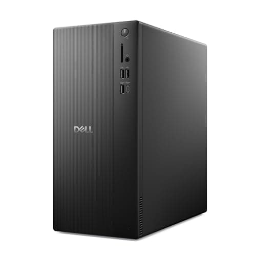 Dell Tower Desktop ECT1250 - Intel Core Ultra 7-265 Processor, Intel UHD Graphics, 32GB DDR5 5600MT/s Memory, 1TB M.2 SSD, 3.0 SD Card Reader, Dell Wired Keyboard and Mouse, Basic Onsite Service