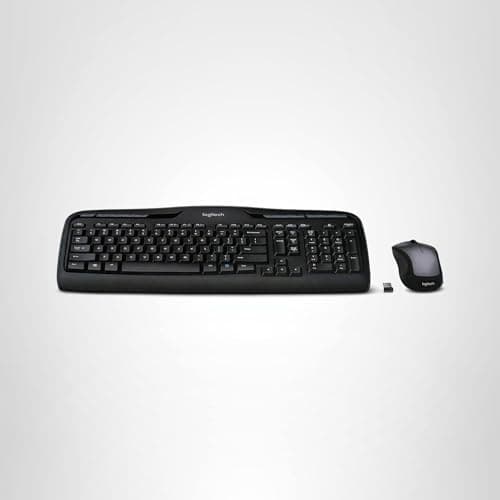 Logitech MK335 Quiet Wireless Keyboard and Mouse Combo - Black/Silver Keyboard and Mouse Combo Wireless, Ambidextrous 5