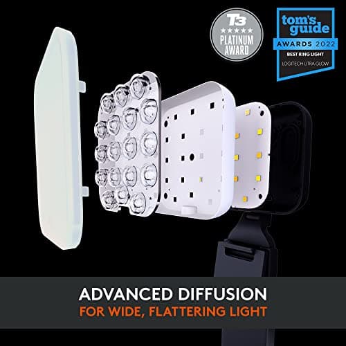 Logitech for Creators Litra Glow Premium LED Streaming Light with TrueSoft, adjustable mount, video lighting for recording streams, PC/Mac - Graphite 3