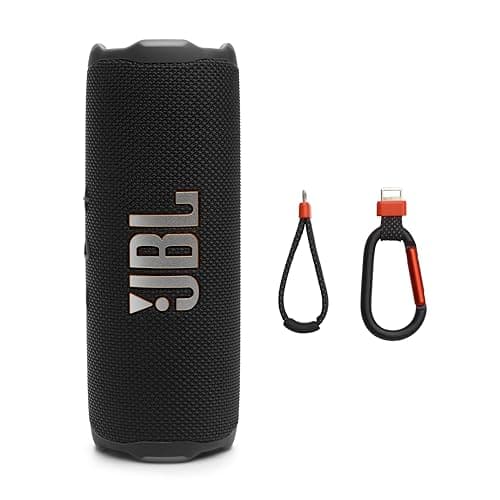 JBL Flip 7 - Portable Waterproof and Drop-Proof Speaker, Bold Pro Sound with AI Sound Boost, 16Hrs of Playtime, and PushLock System with Interchangeable Accessories (Black)