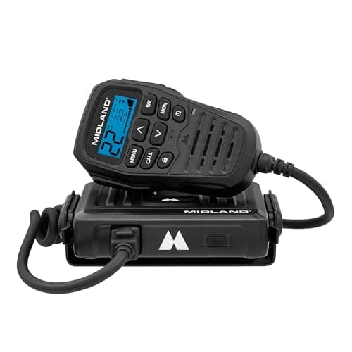 Midland® - MXT275 MicroMobile GMRS Radio - 15 watts Two-Way Radio with Integrated Control Microphone - Overland Caravanning Tractors - Detachable External Magnetic Mount Antenna - 8 Repeater Channels 4