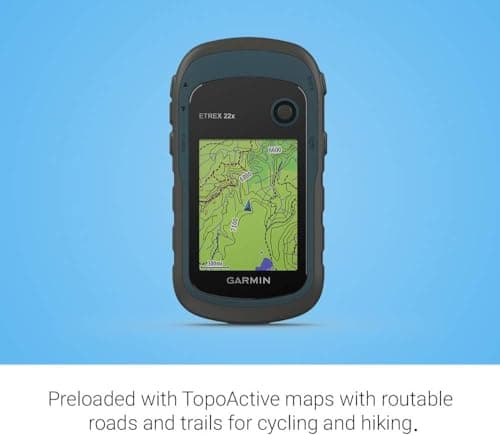 Garmin 010-02256-00 eTrex 22x, Rugged Handheld GPS Navigator, Black/Navy 4